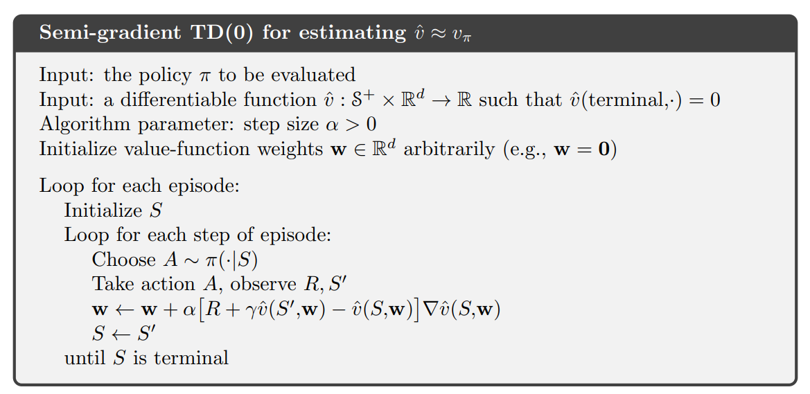 9_3_5_semi_gradient_td_0_psuedo_code