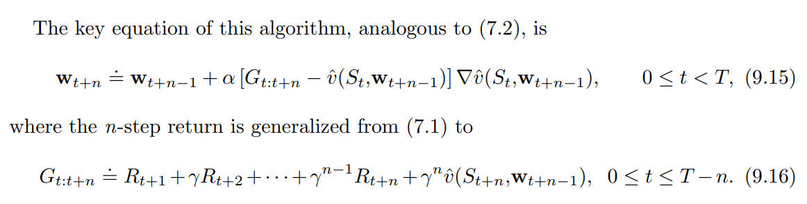 9_4_9_key_equation_n_step_semi_gradient_TD